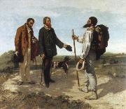 Gustave Courbet bonjour monsieur courbet oil painting reproduction